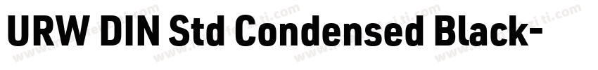 URW DIN Std Condensed Black字体转换